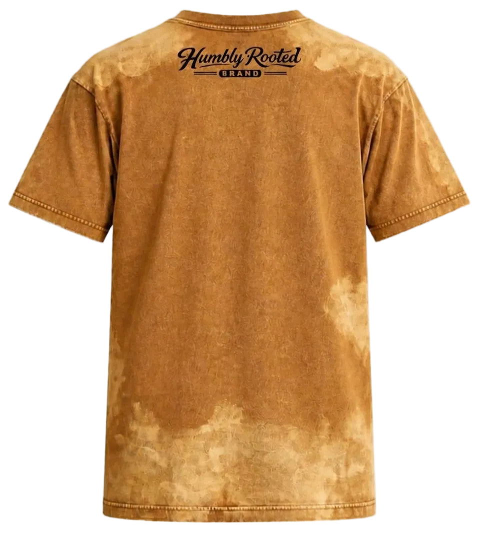 Humbly Rooted Brand 3D Silicone Logo Grunge Tee