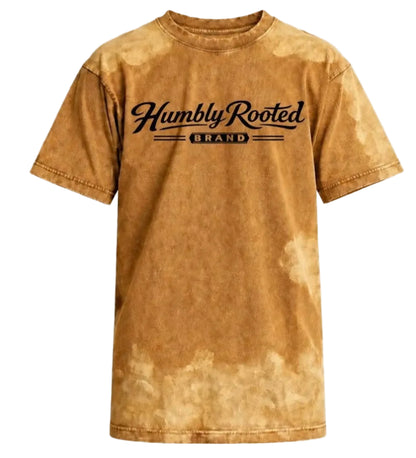 Humbly Rooted Brand Script 3D Silicone Logo Grunge Tee
