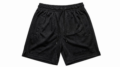 Humbly Rooted Brand Script Logo Mesh Shorts